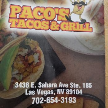 Pacos Tacos and Grill - Come here to get your yummy tacos!!!! - Tacos Near Me - Las Vegas, Nevada Pacos Tacos and Grill - Come here to get your yummy tacos!!!! - Tacos Near Me - Las Vegas, Nevada