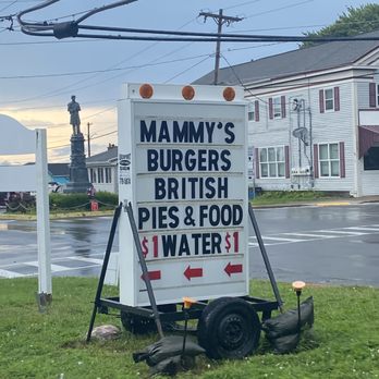 Mammy's - Sign at road - British Near Me - Burt, New York