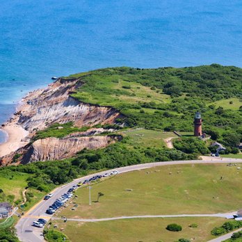 Cape Heli Tours - The incredibly beautiful cliffs of Aquinnah. Up-island on Martha's Vineyard and the Gay Head lighthouse. - Aerial Tours Near Me - Barnstable, Massachusetts