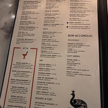Rex at the Royal - Drink menú - Southern Near Me - Philadelphia, Pennsylvania Rex at the Royal - Drink menú - Southern Near Me - Philadelphia, Pennsylvania