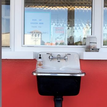 Dave's Giant Hamburger - Convenient hand washing station for customers - Burgers Near Me - Fairfield, California Dave's Giant Hamburger - Convenient hand washing station for customers - Burgers Near Me - Fairfield, California