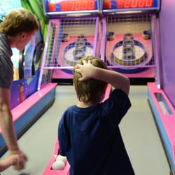 Skeet ball in the arcade area