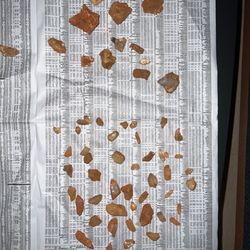 Coleman's Rock Shop & Crystal Mines - Jim & Terri - Here's some of our finds for about an hour & a half.
