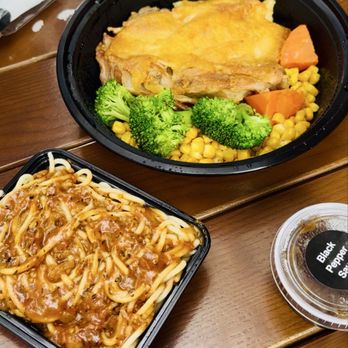 JM9 Kitchen - Grilled Chicken Steak with Black Pepper Sauce and a side of spaghetti - Hong Kong Style Cafe Near Me - Los Angeles, California