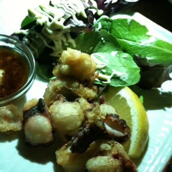 Genius Lounge - Fried octopuses (yup, that's what it said on the menu, cute, Engrish!) - Japanese Near Me - Honolulu, Hawaii