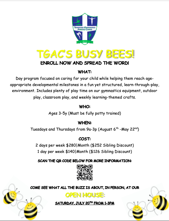 TGAC's Busy Bees - childcare center in White House, TN
