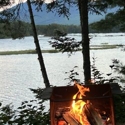 Cathedral Pines Camp Ground - Fire and Lake View