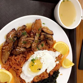 Chicken teriyaki and kimchi fried rice for $9.99