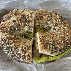 BagelsRUs - Hot pastrami on everything bagel