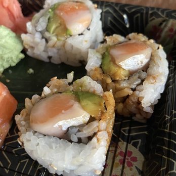 Aha Sushi Bistro - very fatty salmon with skin left on - Japanese Near Me - Gurnee, Illinois Aha Sushi Bistro - very fatty salmon with skin left on - Japanese Near Me - Gurnee, Illinois