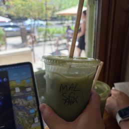 matcha latte with almond milk and sugar free vanilla matcha latte with almond milk and sugar free vanilla