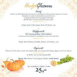 Restaurant 't Veerhuys Pannenkoekenrestaurant - Wisselend Glasmenu € 25,00