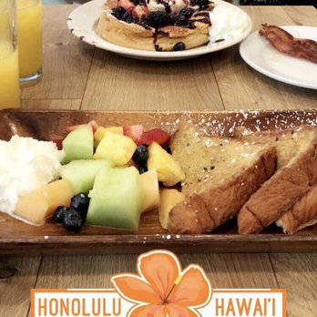 Aloha Kitchen - French Toast with seasonal fruit, Berry Souffle Pancakes, orange juice - Breakfast & Brunch Near Me - Honolulu, Hawaii Aloha Kitchen - French Toast with seasonal fruit, Berry Souffle Pancakes, orange juice - Breakfast & Brunch Near Me - Honolulu, Hawaii