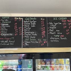 Lafeens - Drink and ice cream menu