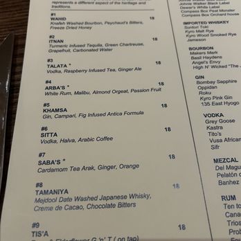 Sifr - Menu Oct 2023 - Middle Eastern Near Me - Chicago, Illinois