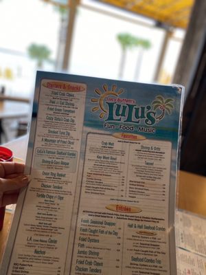 Menu photo 8 LuLu's Destin Destin, FL
