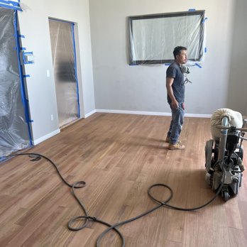 Assured Quality Woodcraft - Post Sanding to bare Brazilian Cherry floors - Flooring Near Me - Redondo Beach, California Assured Quality Woodcraft - Post Sanding to bare Brazilian Cherry floors - Flooring Near Me - Redondo Beach, California