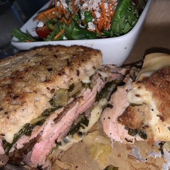 Citizen 33 Brewery - Philly steak and cheese with side salad - Brewpubs Near Me - Driggs, Idaho
