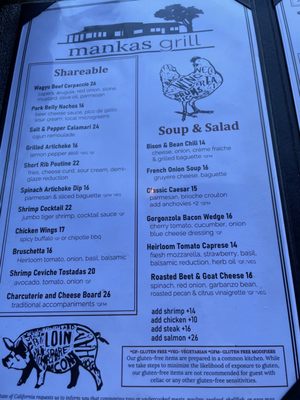 Menu photo 3 Mankas Grill Fairfield, CA Menu photo 3 Mankas Grill Fairfield, CA