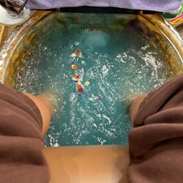Sea salt pedicure Sea salt pedicure
