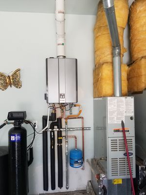 Tankless Water Heaters - Call on Fantastic Rooter Plumbing to install an energy-efficient tankless water heater at your home or business. While a standard 40 or 50-gallon water heater is heavy and takes up a lot of space, tankless water heaters are smaller and can go in your basement, garage or even outside.
Many clients call us when their current water heater begins to leak or they suddenly run out of hot water. We’ll then upgrade their water system with a tankless water heater after explaining the benefits of that system. And we’ll do the same for you!
Fill out the contact form to learn more about our tankless water heater installations in Gilroy, CA and all of Santa Clara County.
NOT SURE IT’S WORTH THE INVESTMENT?
You might change your mind when you learn how a tankless water heater installation from Fantastic Rooter can benefit your property. The advantages include:
- Conserving gas and lowering your bill
- Saving space
- Heating just the amount of water needed, on demand
Ordinary water heaters operate 24/7, and can run out of hot water during extended use. However, with a tankless water heater, you’ll get the hot water you need, when you need it. You won’t be wasting water or energy after we install your tankless water heater.
Hire us for efficient tankless water heater installation in Gilroy, CA and all of Santa Clara County. Tankless Water Heaters - Call on Fantastic Rooter Plumbing to install an energy-efficient tankless water heater at your home or business. While a standard 40 or 50-gallon water heater is heavy and takes up a lot of space, tankless water heaters are smaller and can go in your basement, garage or even outside.
Many clients call us when their current water heater begins to leak or they suddenly run out of hot water. We’ll then upgrade their water system with a tankless water heater after explaining the benefits of that system. And we’ll do the same for you!
Fill out the contact form to learn more about our tankless water heater installations in Gilroy, CA and all of Santa Clara County.
NOT SURE IT’S WORTH THE INVESTMENT?
You might change your mind when you learn how a tankless water heater installation from Fantastic Rooter can benefit your property. The advantages include:
- Conserving gas and lowering your bill
- Saving space
- Heating just the amount of water needed, on demand
Ordinary water heaters operate 24/7, and can run out of hot water during extended use. However, with a tankless water heater, you’ll get the hot water you need, when you need it. You won’t be wasting water or energy after we install your tankless water heater.
Hire us for efficient tankless water heater installation in Gilroy, CA and all of Santa Clara County.