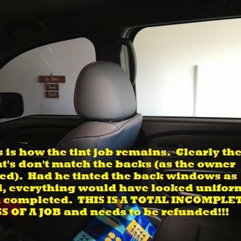 Precision Paint Protection & Window Tint - Clearly, it doesn't match, and I would rather have the back window darker anyway. There was NO clear film on the back either. - Auto Detailing Near Me - Murfreesboro, Tennessee Precision Paint Protection & Window Tint - Clearly, it doesn't match, and I would rather have the back window darker anyway. There was NO clear film on the back either. - Auto Detailing Near Me - Murfreesboro, Tennessee