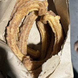 Churros Los Cuates - $7 for a fresh Churro Bag