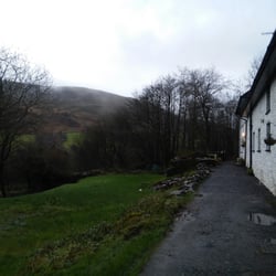 YHA Brecon Beacons - Just outside the front of the hostel.