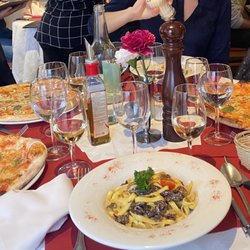 Restaurant du Nord - Tagliatelle with morilles and some pizzas