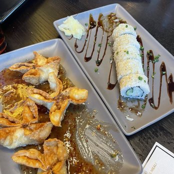P.F. Chang's - Appetizer crab wonton and California sushi roll - Chinese Near Me - New Braunfels, Texas P.F. Chang's - Appetizer crab wonton and California sushi roll - Chinese Near Me - New Braunfels, Texas