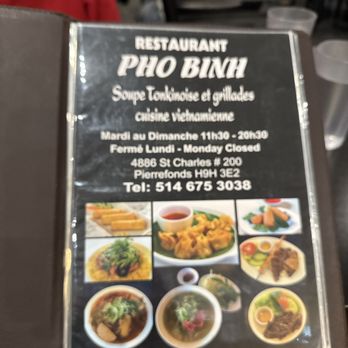 Pho Binh - Saturday night out with the wife - Vietnamese Near Me - Pierrefonds, Quebec Pho Binh - Saturday night out with the wife - Vietnamese Near Me - Pierrefonds, Quebec