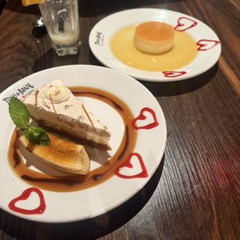 Texas de Brazil - Irvine - Banana foster cake & Brazilian Flan - Brazilian Near Me - Irvine, California Texas de Brazil - Irvine - Banana foster cake & Brazilian Flan - Brazilian Near Me - Irvine, California
