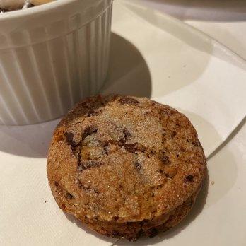 Mustards Grill - Chocolate chip cookie to accompany the butterscotch pot de creme - New American Near Me - Napa, California Mustards Grill - Chocolate chip cookie to accompany the butterscotch pot de creme - New American Near Me - Napa, California