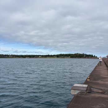 Agate Bay Beach - Cement bridge - Beaches Near Me - Two Harbors, Minnesota