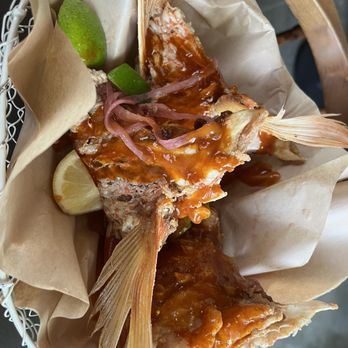 Stiltsville Fish Bar - Buffalo fish wings - Seafood Near Me - Miami Beach, Florida