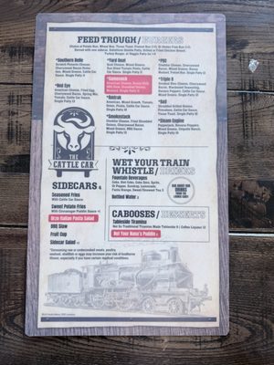 Menu photo 1 The Cattle Car Clover, SC Menu photo 1 The Cattle Car Clover, SC
