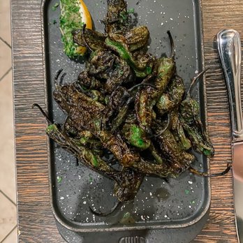 901 Wood Burning Kitchen & Bar - Blistering Shishitos - peppers were slightly overcooked and too soft, but flavor was very good. - Italian Near Me - Shrub Oak, New York