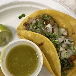 El Tako Nako - Chorizo & Beef Taco with salsa verde
