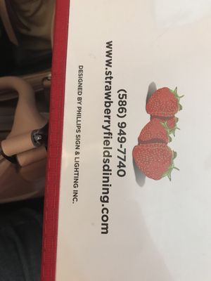 Menu photo 2 Strawberry Fields Restaurant Chesterfield, MI