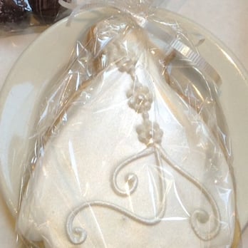 Dortoni Bakery - Wedding Dress Cookie Favor Dress #2; and they wrapped and put ribbon on them - Bakeries Near Me - Levittown, New York