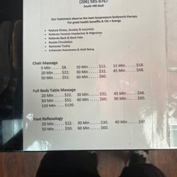 Prices and types of services offered