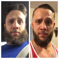 Elite Barbers & Beauty - Before and after Charles gave my boo a fresh cut!