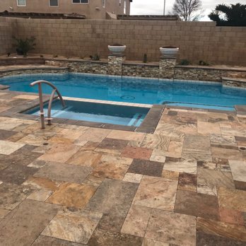 Bell Remodeling And Construction - Scabs Travertine installed and sealed - Roofing Near Me - Palmdale, California