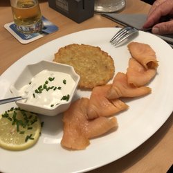 Knurrhahn - Lachs mit Quark und Rösti