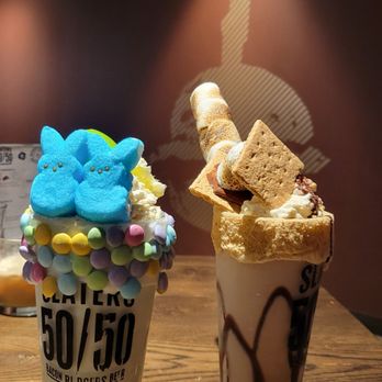 Slater's 50/50 - Peeps and Smores boozy shakes - Burgers Near Me - Denver, Colorado