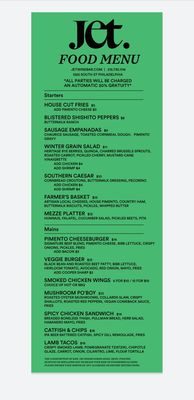 Menu photo 6 Jet Wine Bar Philadelphia, PA