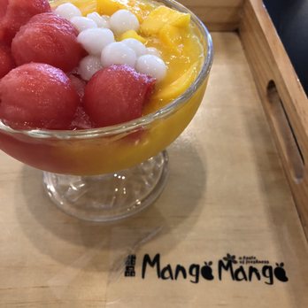 Mango Mango Dessert - Mango w watermelon in mango juice. - Desserts Near Me - Plano, Texas