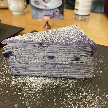 Prince Tea House - Purple Yam Millie Crepe Cake - Tea Rooms Near Me - Flushing, New York