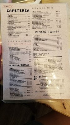 Menu photo 3 La Esquinita de Blai Barcelona, B