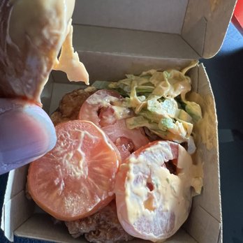 McDonald's - I'm pretty sure the lettuce is suppose to go in the sandwich and not at the corner. What's so difficult about putting produce in a sandwich? - Burgers Near Me - Union City, California McDonald's - I'm pretty sure the lettuce is suppose to go in the sandwich and not at the corner. What's so difficult about putting produce in a sandwich? - Burgers Near Me - Union City, California